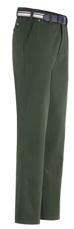 Broek "Br&uuml;hl" met riem in 3 kleuren PIJNGROEN