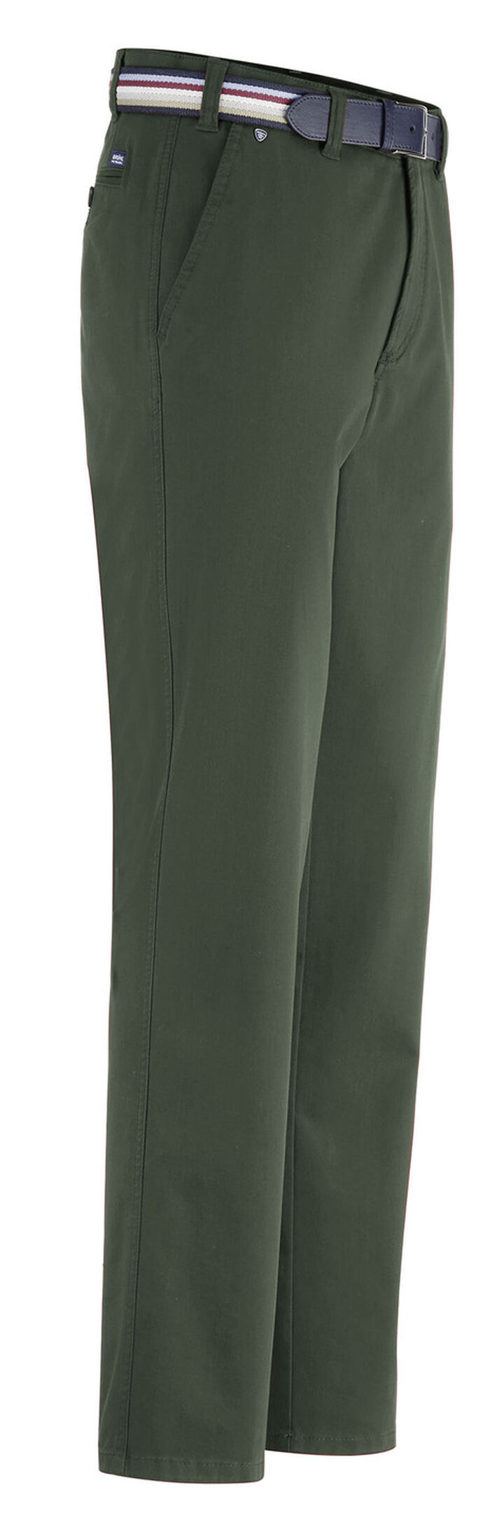 Broek "Br&uuml;hl" met riem in 3 kleuren PIJNGROEN