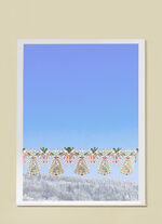 Paaldecoratie gemaakt van echt Plauenkant 