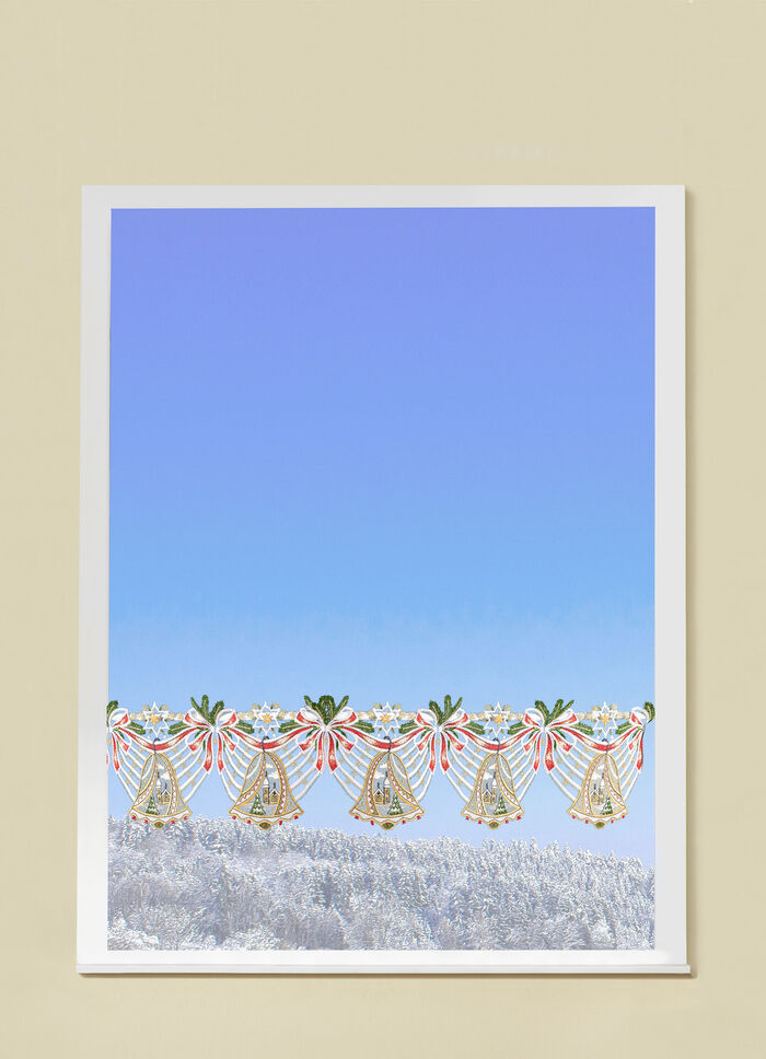 Paaldecoratie gemaakt van echt Plauenkant 