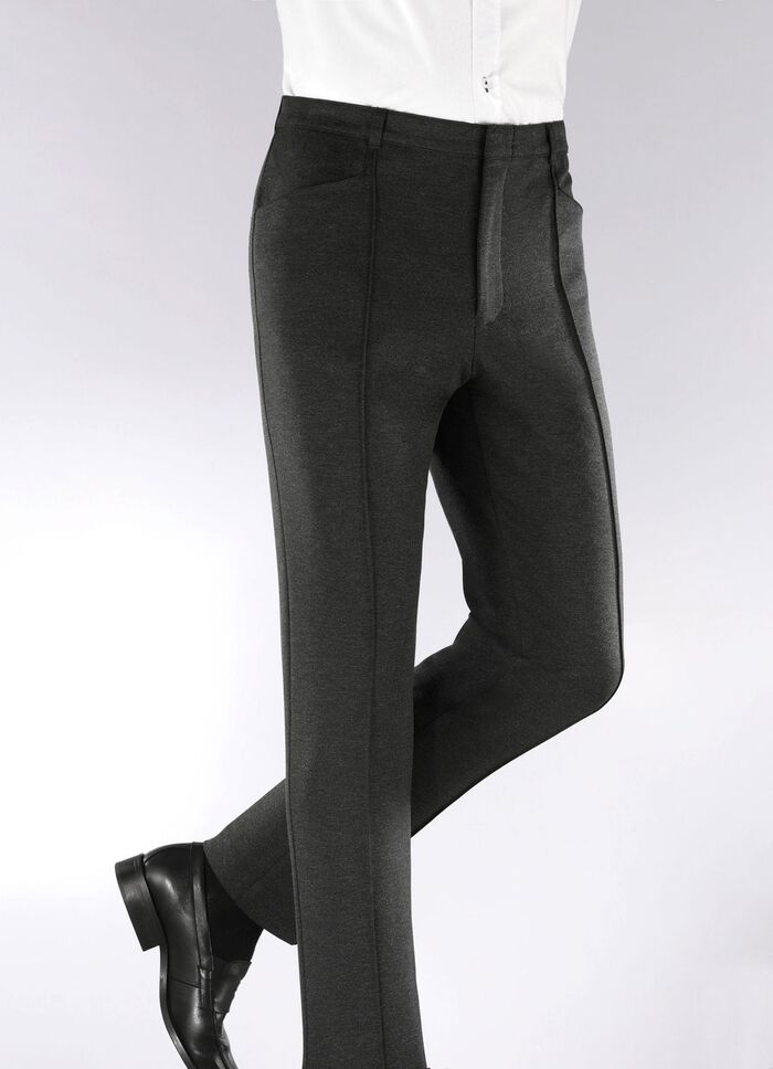 "Klaus Models" broek met elastische tailleband in 4 kleuren 