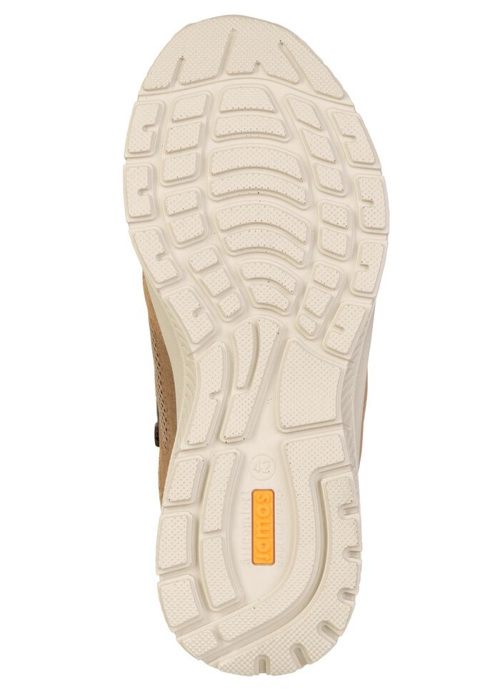 Sportieve heren veterschoenen, breedte H, met uitneembaar voetbed BEIGE