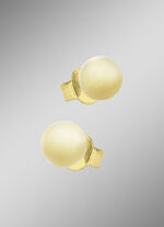 Kleine maar fijne bolvormige oorbellen van titanium 