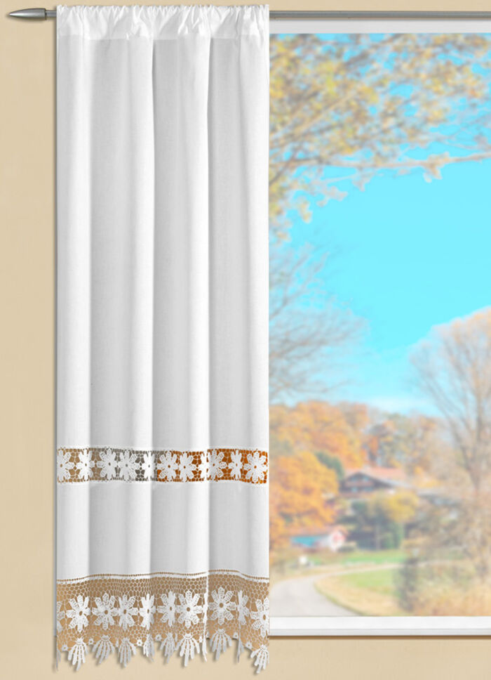 Overgordijn in landelijke stijl 