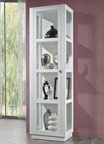 Vitrinekast met aluminium knoppen in goudlook 