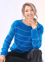 Fleece kwaliteit trui KOBALTBLAUW