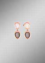 Prachtige oorbellen met echte maansteen 