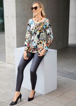 Fascinerend lang shirt met decoratieve strass steentjes 