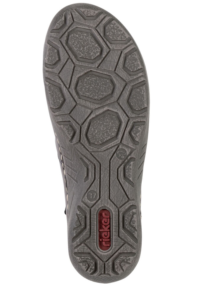 Rieker laarsje gemaakt van gearceerd synthetisch materiaal GRIJS-ZWART