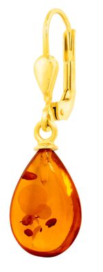 Mooie oorbellen met echte barnsteen 