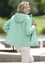 Jas met flatterend langsstiksel aan de zijkant AQUA