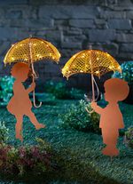 Metalen zonne-connector BRUIN-GEEL