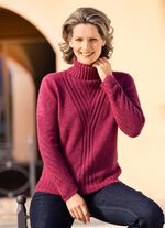 Trui van een zeer behaaglijke fleecekwaliteit 