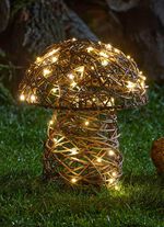 LED rotan paddestoel met timerfunctie 