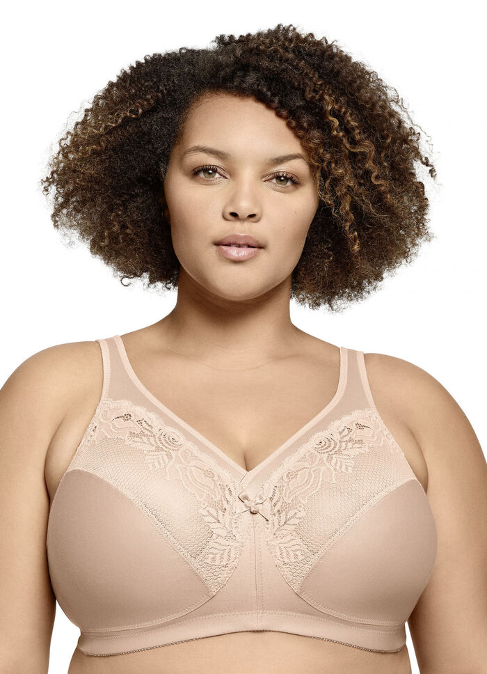 Glamorise-minimalisatiebeha met elastische kant POEDER