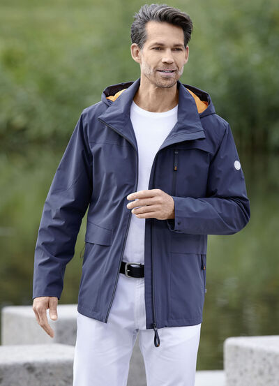 Functionele jas met capuchon 