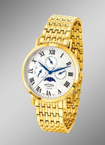 Herenhorloge met vergulde roestvrijstalen bandkast