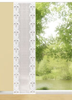 Prachtig schuifgordijn met een rechte afwerking 