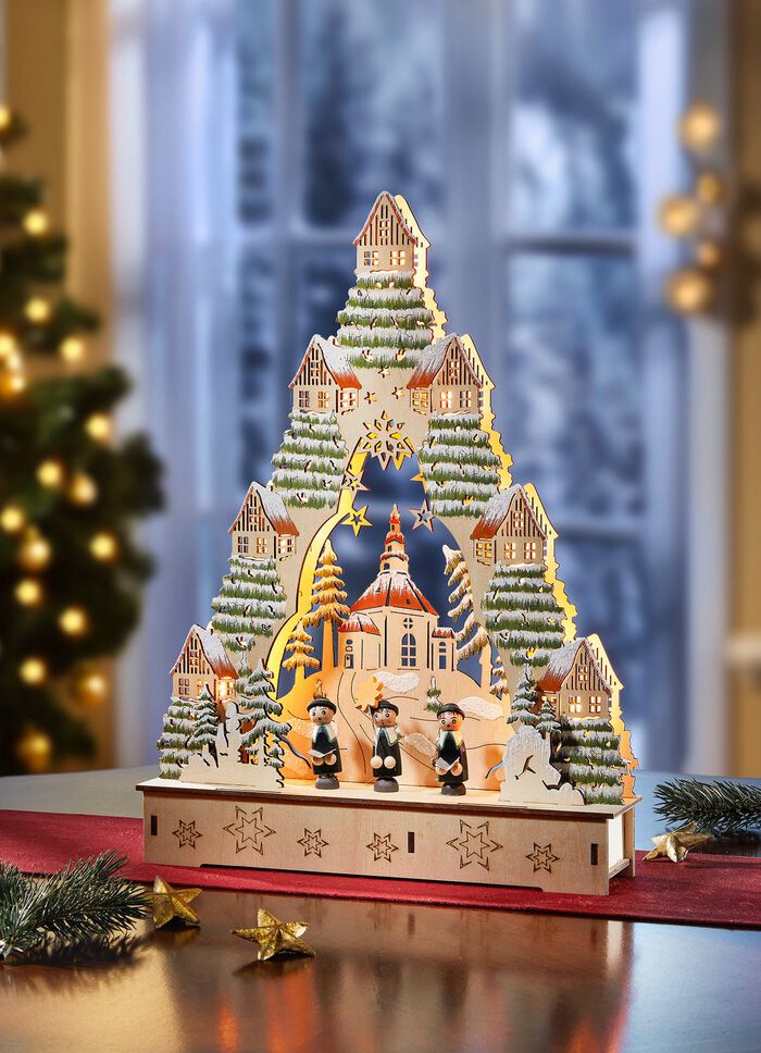 Luchtboog van hout NATUURLIJK GROEN