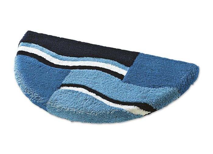 Badmattenset, geschikt voor droger en vloerverwarming BLAUW