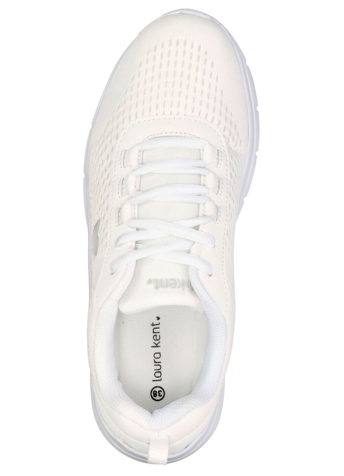 laurakent, zomerse damessneakers met uitneembaar voetbed WIT