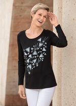 Shirt met contrastprint 