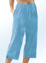 Caprivormige broek van badstof 