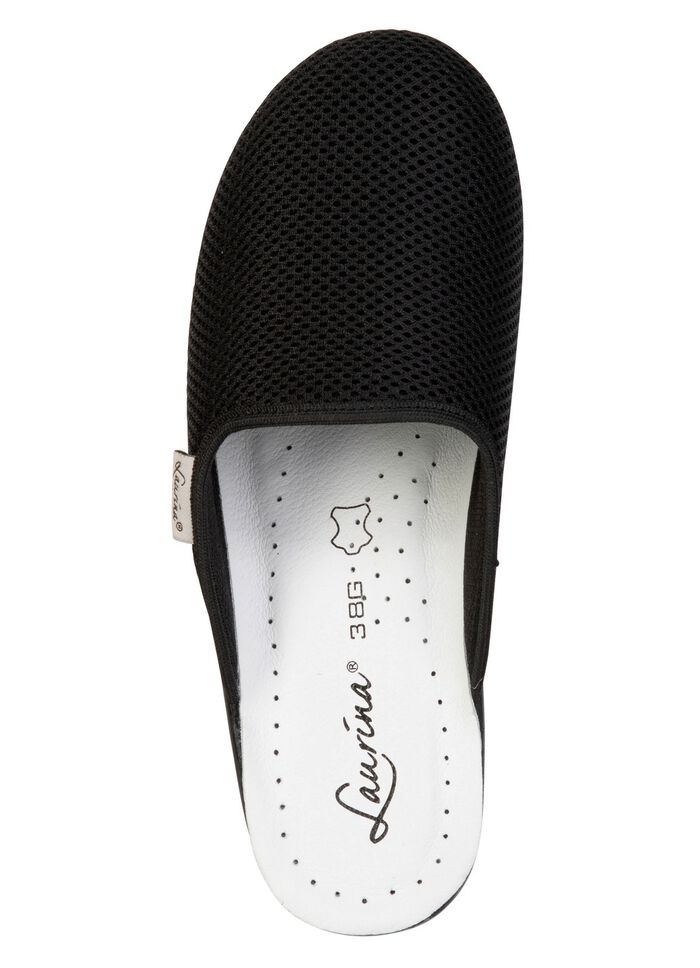 Laurina, duopack, klassieke damespantoffels, breedte G, gemaakt van meshmateriaal 