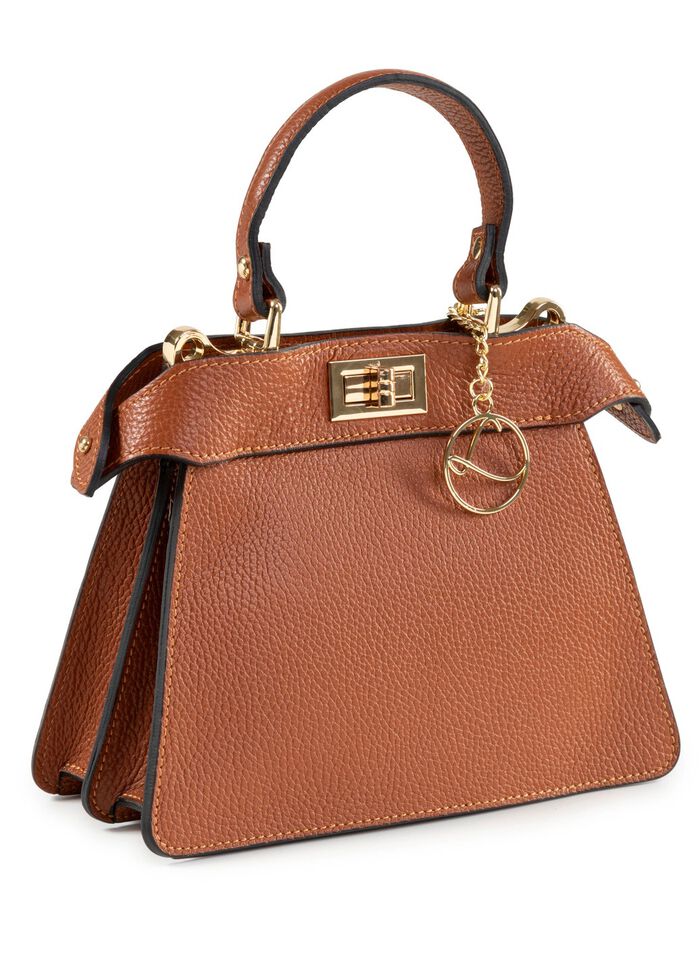 Laurina, mini tas, dames, met afneembare, verstelbare schouderband COGNAC