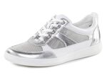 ELENA EDEN sneakers van nappaleer en luchtig textiel in mesh-look 