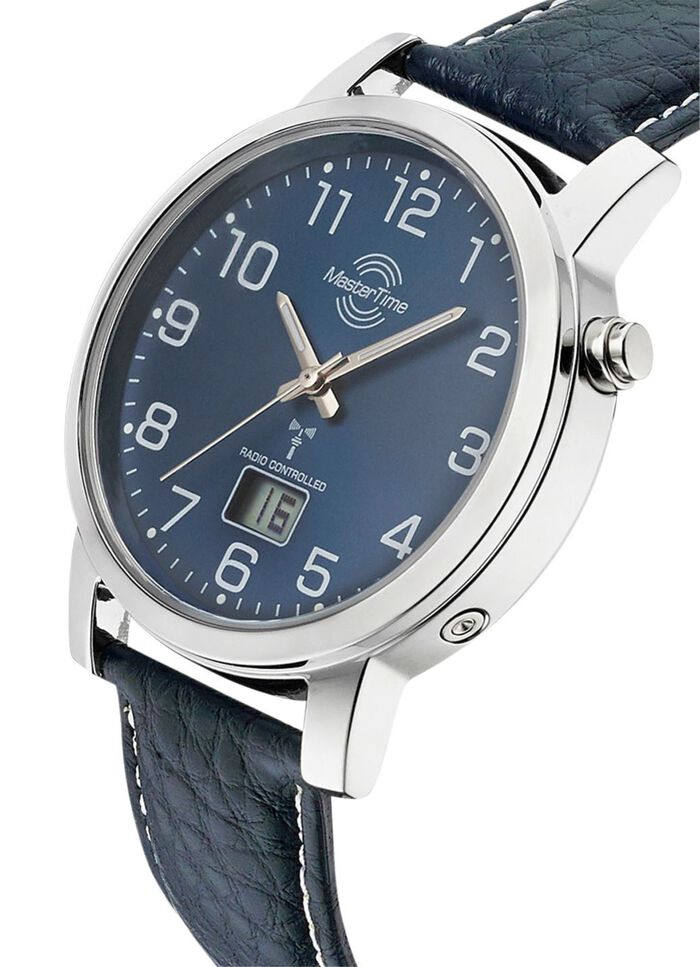 Prachtig leren herenpolshorloge 