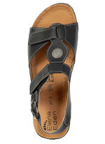 ELENA EDEN, comfortabele damessandalen, breedte G, met klittenbandsluiting SCHWARZ