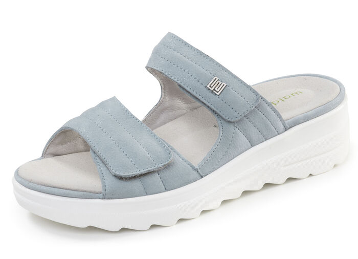 Waldl&auml;ufer, comfortabele damesmuiltjes, breedte H, met uitneembaar voetbed BLEU