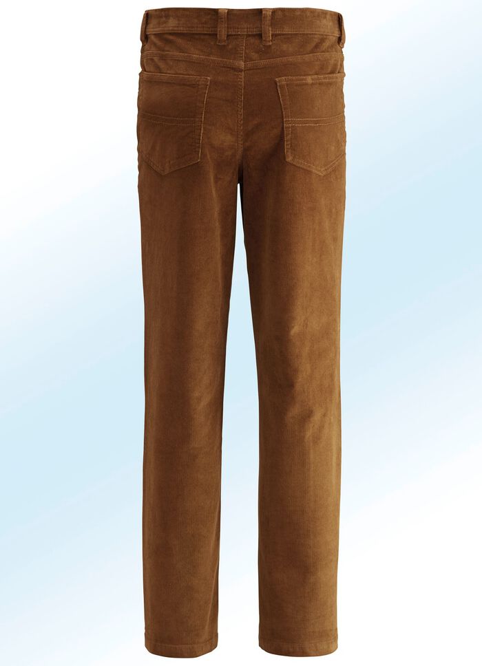 Corduroy broek in 4 kleuren COGNAC