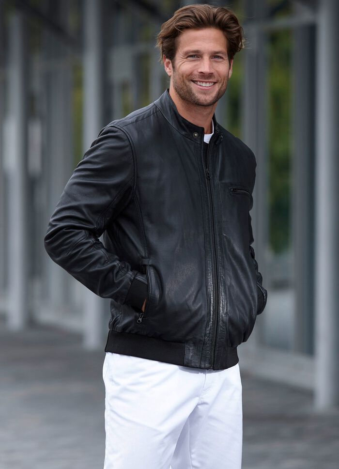 Leren blouson van &ldquo;Cabrini&rdquo; 