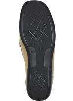 ELENA EDEN pantoffels met decoratieve sluiting BRUIN-BEIGE