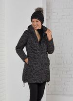 Functionele korte jas met tweewegritssluiting 