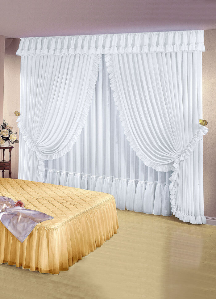 Stijlvolle volant-vitrage 