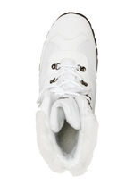 Enkellaarsjes met vetersluiting en klimaatmembraan WIT