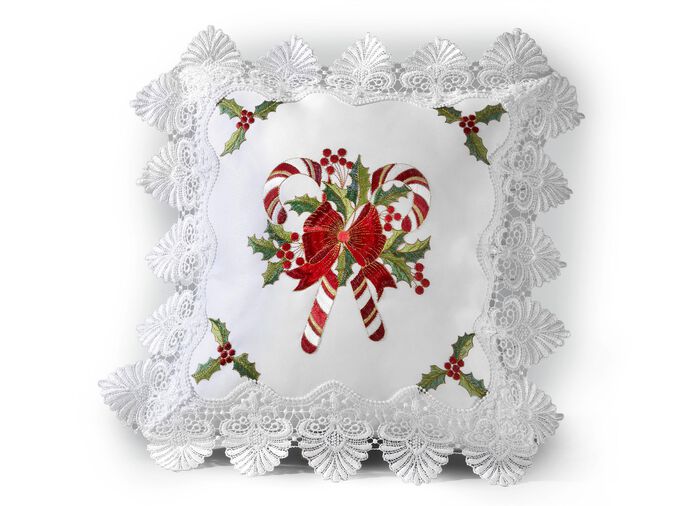 Tafel- en interieurdecoratie met kanten rand 