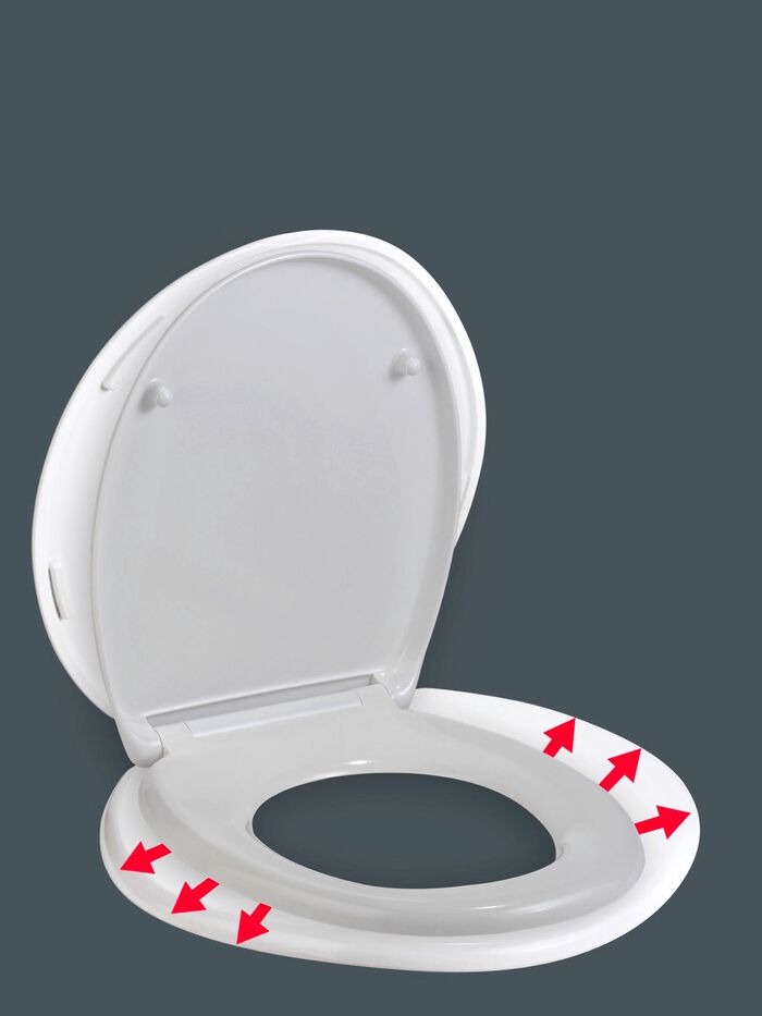 Toiletbril XXL met extra brede zitting 