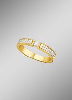 Elegante damesring met synth. zirkonia 