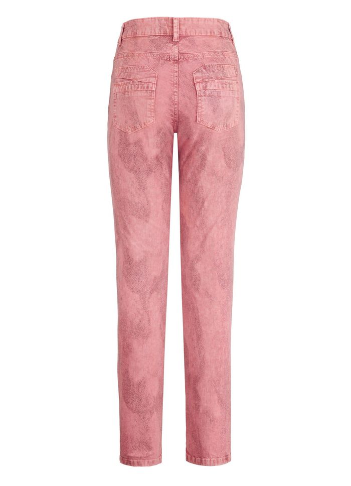 5-pocket broek in abrikoos 