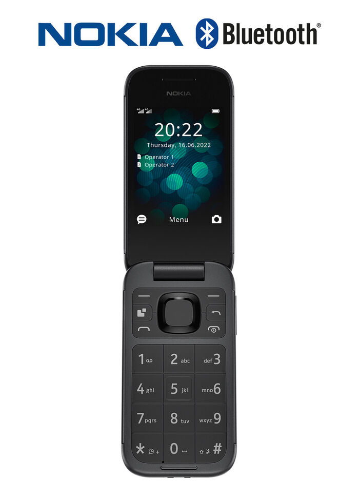Nokia 2660 Flip clamshell-telefoon met grote knoppen 