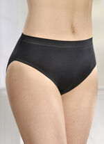 Vijfpack slips met glanzende afwerking 3X ZWART, 2X WIT