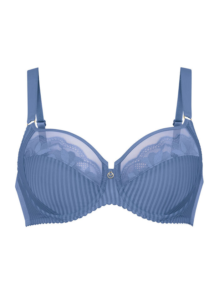 Rosa Faia beugelbeha met tule borduurkant JEANSBLAU