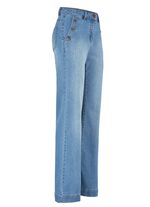 Jeans met trendy sierknopen 