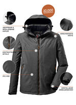 Sportieve functionele herenjas ANTRACIET