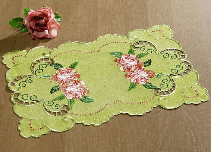 Uitgebreid bewerkte accessoires GROEN