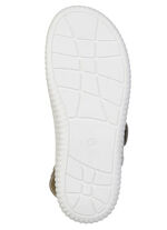 ELENA EDEN, comfortabele damessandalen, breedte H, met uitneembaar voetbed GRAU-BEIGE